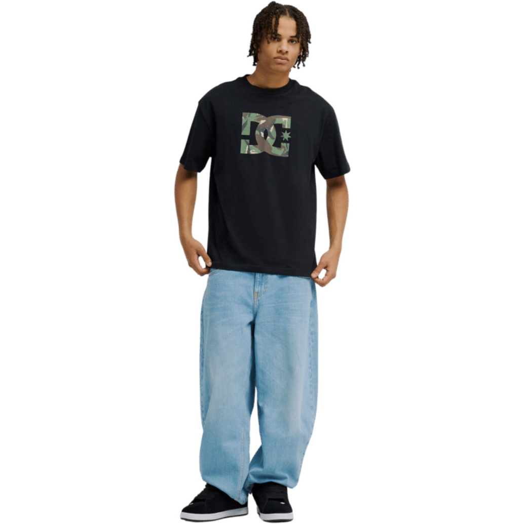 2026 DC Shoes Mens DC Star Filled T-Shirt EDYZT04503 - Black